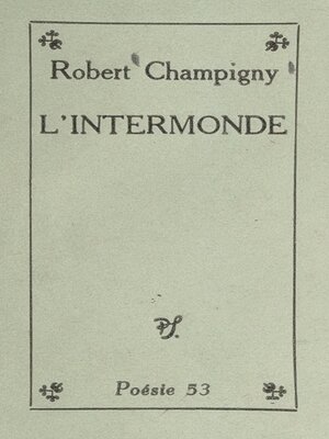 cover image of L'intermonde
